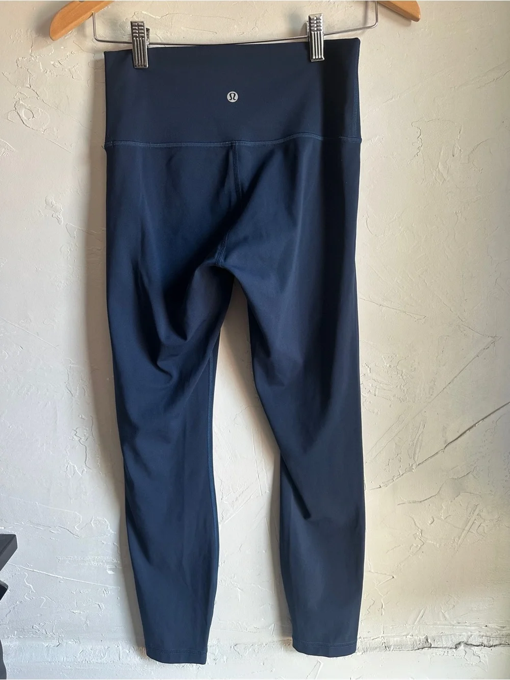 Lululemon Wunder Under Luxtreme Navy Yoga Pilates Athleisure Minimalist Sz 6